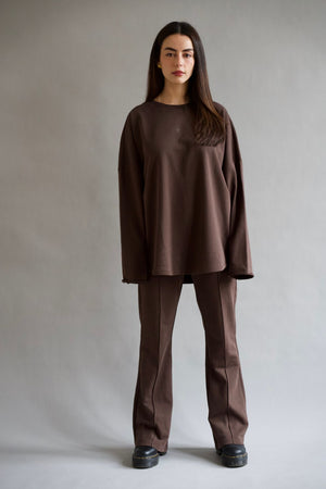 LIA Cozy Pants - Choco - #abc