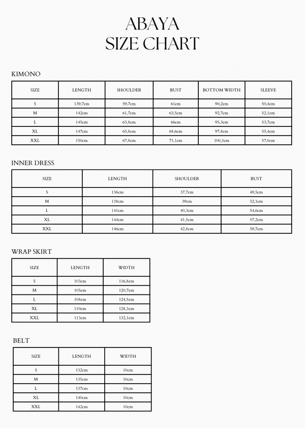 Abaya Linenoptik "Heaven" - #abc