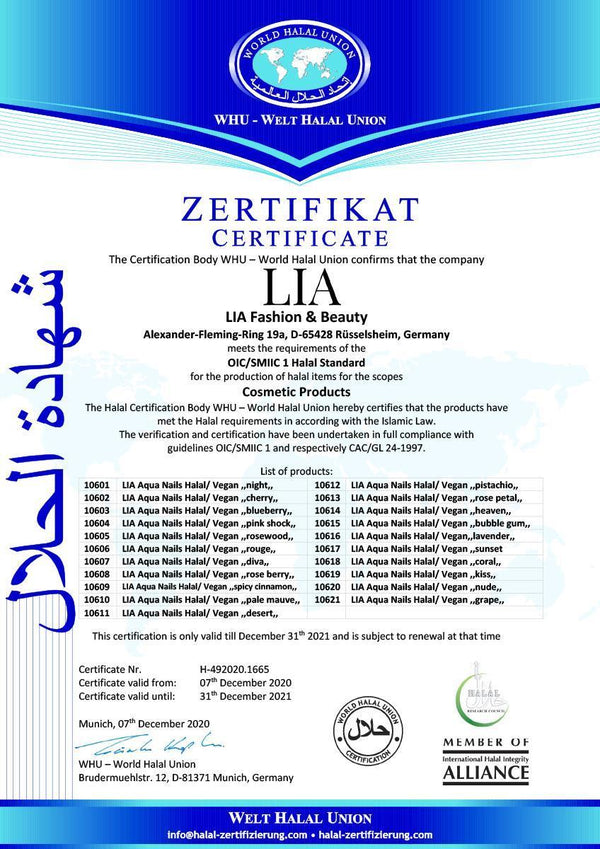 LIA Halal Nagellack ,,Matte Coat,, - #abc