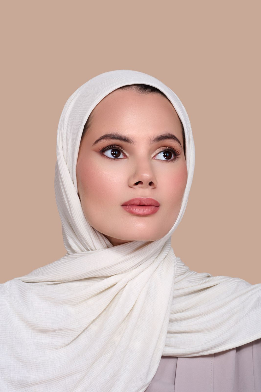 Ribbed Hijab Taupe