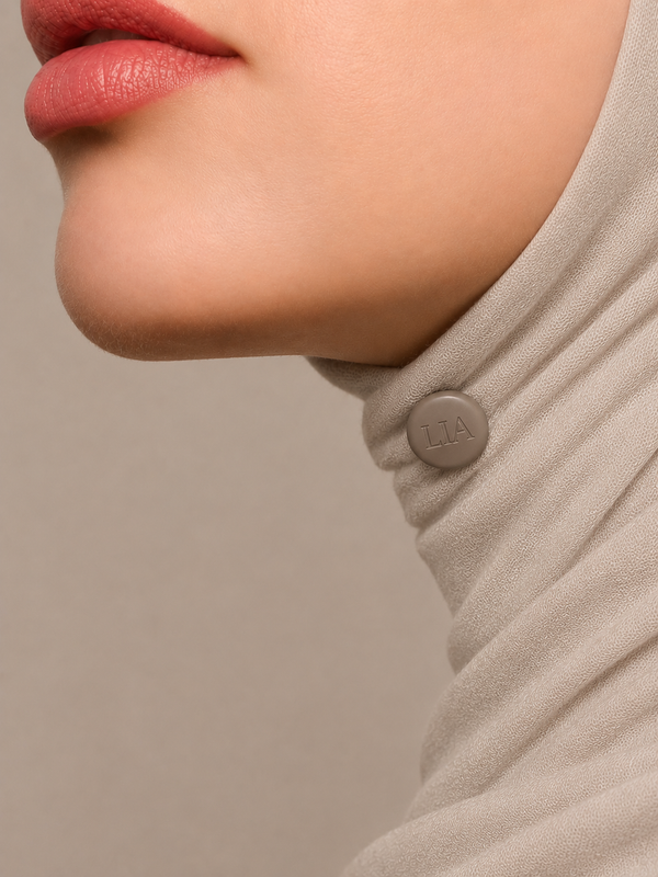 Premium Hijab Magnets | 2er Set Magpins Taupe & Brown - #abc